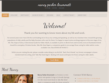 Tablet Screenshot of nancyparkerbrummett.com
